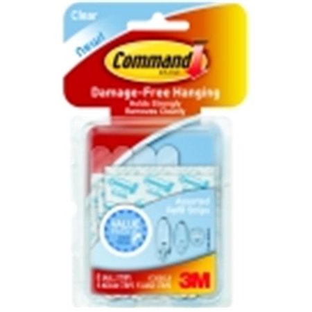 COMMAND Command Clear Refill Strip - 1 - 5 Lbs. - Pack 16 1434813